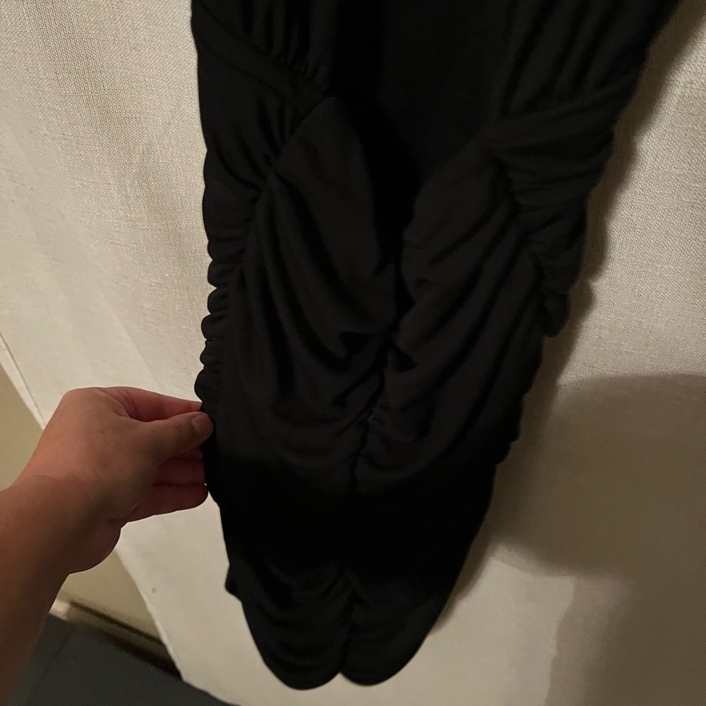 Zara Backless Ruched Dress Size S - Picture 3 of 6